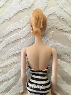 1959 Mattel Blonde #1 Barbie doll with swimsuit No Reserve