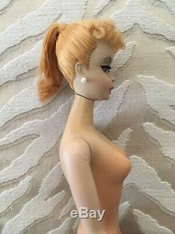 1959 Mattel Blonde #1 Barbie doll with swimsuit No Reserve