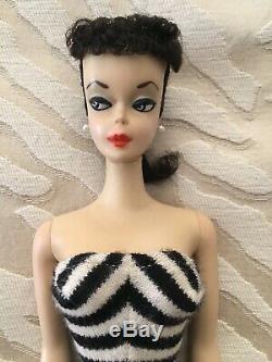 1959 Mattel Brunette #1 Barbie doll with swimsuit No Reserve