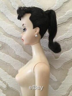 1959 Mattel Brunette #3 Barbie doll with swimsuit No Reserve