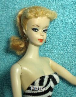 1959 Number 1 BLOND PONYTAIL BARBIE DOLL Vintage Original