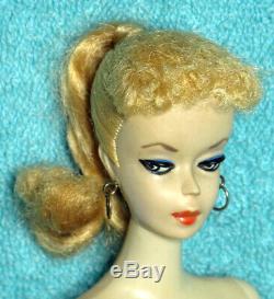 1959 Number 1 BLOND PONYTAIL BARBIE DOLL Vintage Original