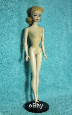 1959 Number 1 BLOND PONYTAIL BARBIE DOLL Vintage Original