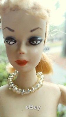 1959 Number 1or 2 ponytail Barbie head on 3 body
