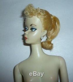 1959 STUNNING BLONDE #1 BARBIE DOLL WithACCESS. EXCELLENT TONING