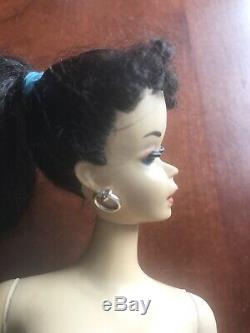 1959 Vintage Barbie Number 3 Brunette Brown Eyeliner Lovely Doll