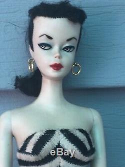 1959 Vintage Brunette Ponytail Barbie #1