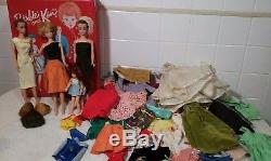 1960'S VINTAGE BUBBLE CUT & 2 FASHION QUEEN 1 Tuttie Barbie Doll and Clothes Lot