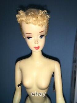 1960 Vintage #3 Blond Ponytail Barbie Doll