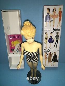 1960 Vintage #3 Blond Ponytail Barbie Doll