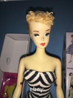 1960 Vintage #3 Blond Ponytail Barbie Doll