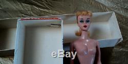 1960's #4 BLOND BARBIE PONY TAIL IN ORIGINAL BOX With ACCESSORIES VERY NICE