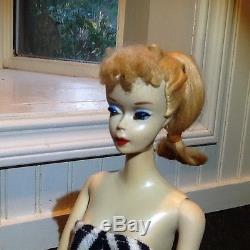 1960's Beautiful #3 Blond Ponytail Barbie w TM Body