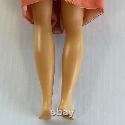 1960's Scarlet Blonde Nakajima Seisakusho Japanese Doll Scarlet Tag Orange Dress