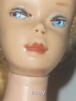 1960s Mattel Blonde #6 Ponytail Barbie Doll Roman Numeral Excellent Condition