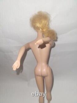 1960s Mattel Blonde #6 Ponytail Barbie Doll Roman Numeral Excellent Condition