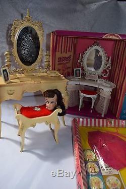 1960s Vintage Lot Barbie Midge Skipper Ken Allan Clothes Susy Goose Furniture