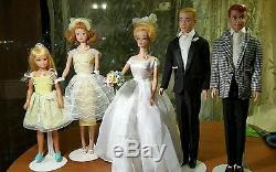 1960s Vintage Wedding party Barbie lot