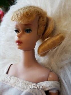 1961 Barbie Ponytail doll #5 Blonde 1960's Outfit #969 Suburban Shopper Vintage