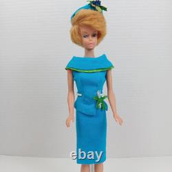 1962 Bubble Cut Ash Blonde Barbie Wearing 1965 Fashion Editor Original Outfit