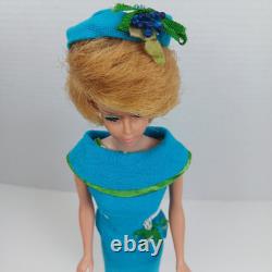 1962 Bubble Cut Ash Blonde Barbie Wearing 1965 Fashion Editor Original Outfit