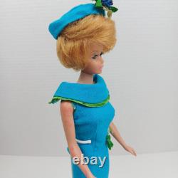 1962 Bubble Cut Ash Blonde Barbie Wearing 1965 Fashion Editor Original Outfit