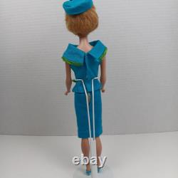 1962 Bubble Cut Ash Blonde Barbie Wearing 1965 Fashion Editor Original Outfit