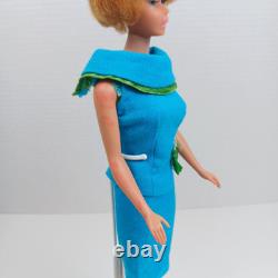1962 Bubble Cut Ash Blonde Barbie Wearing 1965 Fashion Editor Original Outfit