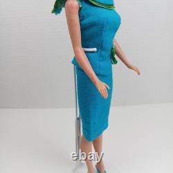 1962 Bubble Cut Ash Blonde Barbie Wearing 1965 Fashion Editor Original Outfit