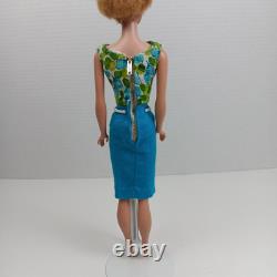 1962 Bubble Cut Ash Blonde Barbie Wearing 1965 Fashion Editor Original Outfit