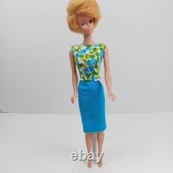 1962 Bubble Cut Ash Blonde Barbie Wearing 1965 Fashion Editor Original Outfit