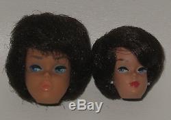 1962 Mattel Barbie Bubble Cut Brunette Prototype Miniature Head Extremely Rare