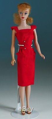 1962 Vintage Blonde Ponytail #4 Barbie doll model #850 plus clothes