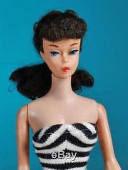 1962 Vintage Brunette Ponytail #5 Barbie doll model #850