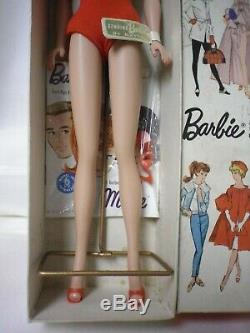 1962 Vintage Platinum Swirl Bang Barbie in Box