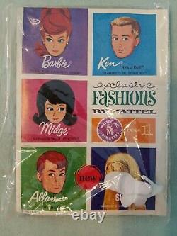 1963 Midge Freckle Brunette Barbie Mattel Doll 860 Original Box Nrfb Nwt