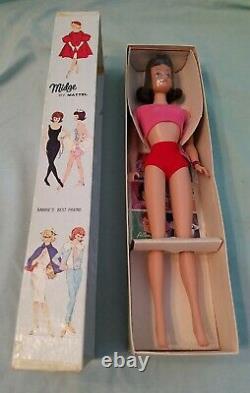 1963 Midge Freckle Brunette Barbie Mattel Doll 860 Original Box Nrfb Nwt