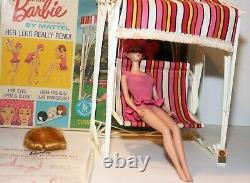 1964 MISS BARBIE DOLL BOX SWING WIG CAP INSTRUCT's SLEEPY EYED 3 Leg Bends