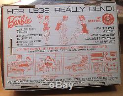 1964 ORIGINALMISS BARBIEin BOXCOMPLETE SETSWINGWIGSSTANDOSS1st BEND LEGS