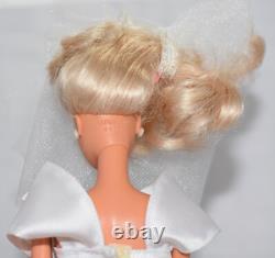 1966 Mattel Haute Couture Wedding Gown Blonde Hair Blue Eyes Bride Barbie Doll