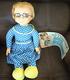 1967 Mattel Family Affair Talking Mrs Beasley Doll Glasses Apron Bib Works Read