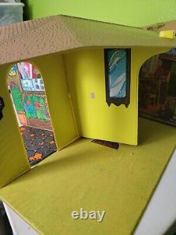 1970s Mattel The Sunshine Family Home Foldable Vinyl House Dolls Accessories Vtg