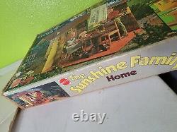 1970s Mattel The Sunshine Family Home Foldable Vinyl House Dolls Accessories Vtg