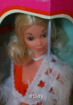 1975 DELUXE QUICK CURL PJ NRFB MIB Steffie face Superstar era Vintage Barbie WOW