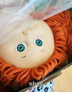 1985 Cabbage Patch Kids Doll Green Eyes Red Hair RARE