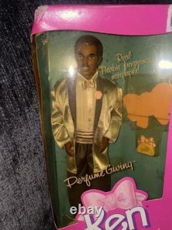 1987 VTG Perfume Pretty Barbie and Perfume Giving Ken African American AA Black 1987 VTG Perfume Pretty Barbie and Perfume Giving Ken African American AA Black