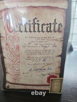 1992 LISSI BATZ DOLL MARILYN # 284/1000 Vinyl Cloth Baby Doll W Germany COA Box