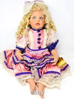 1996nPrecious Heirloom Dolls Fayzah Spanos 28 Skipper In Pink Dress With Tag