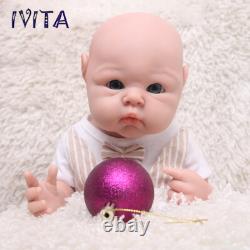 19Lifelike Reborn Baby Doll Full Body Silicone Real Touch Boy Cute Chubby Baby