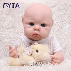 19Lifelike Reborn Baby Doll Full Body Silicone Real Touch Boy Cute Chubby Baby